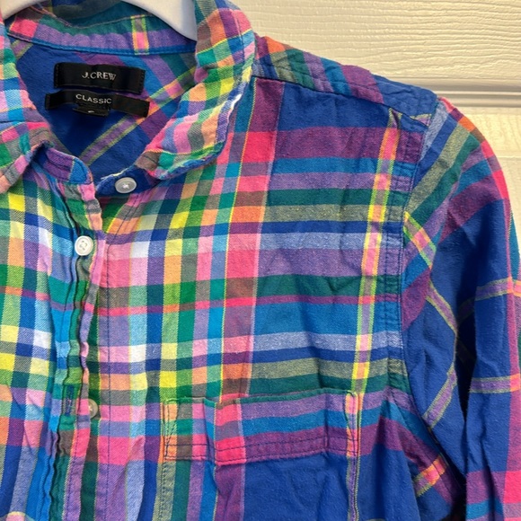 J. Crew Boy Shirt in rainbow - Picture 2 of 3